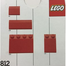 Red Roof Bricks, Shallow Pitch (set 812-2)