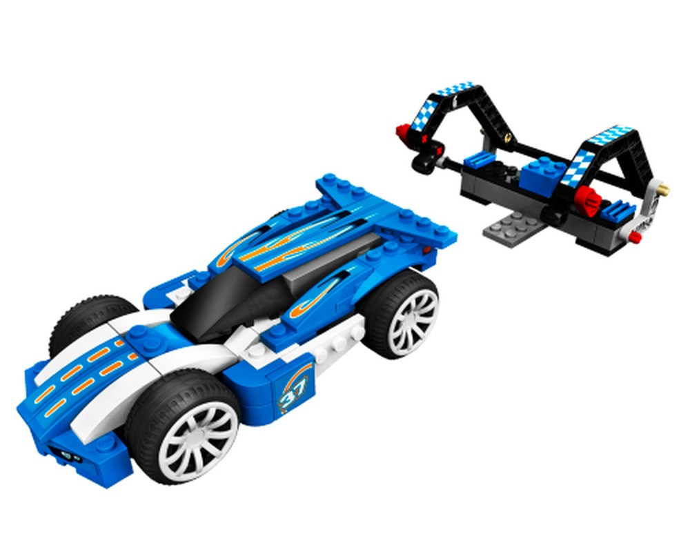 LEGO Set 8163-1 Blue Sprinter (2009 Racers) | Rebrickable - Build with LEGO