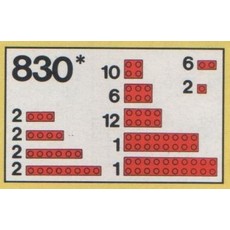 Parts Pack, Red Bricks (set 830-1)