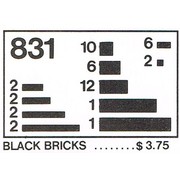 Parts Pack, Black Bricks