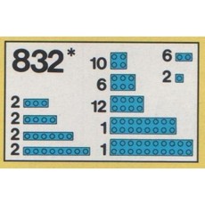 Parts Pack, Blue Bricks (set 832-1)