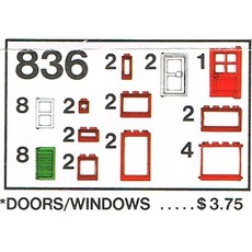 Doors and Windows Parts Pack (set 836-1)