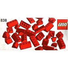 Red Roof Bricks Parts Pack, 45 Degree (set 838-1)