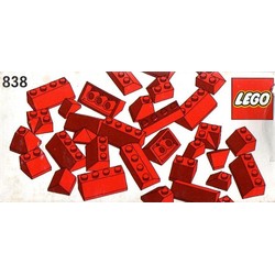 Red Roof Bricks Parts Pack, 45 Degree