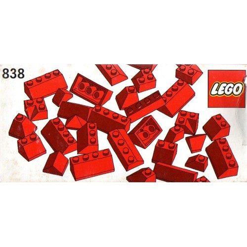 Red Roof Bricks Parts Pack, 45 Degree