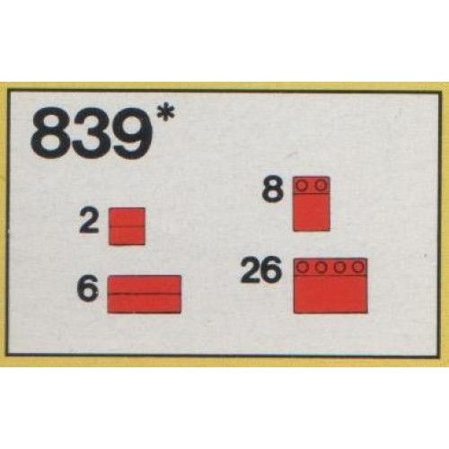Red Roof Bricks Parts Pack, 33 Degree