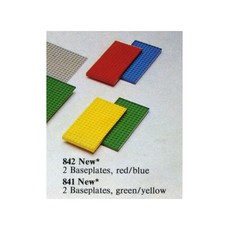 Baseplates, Red and Blue (set 842-1)