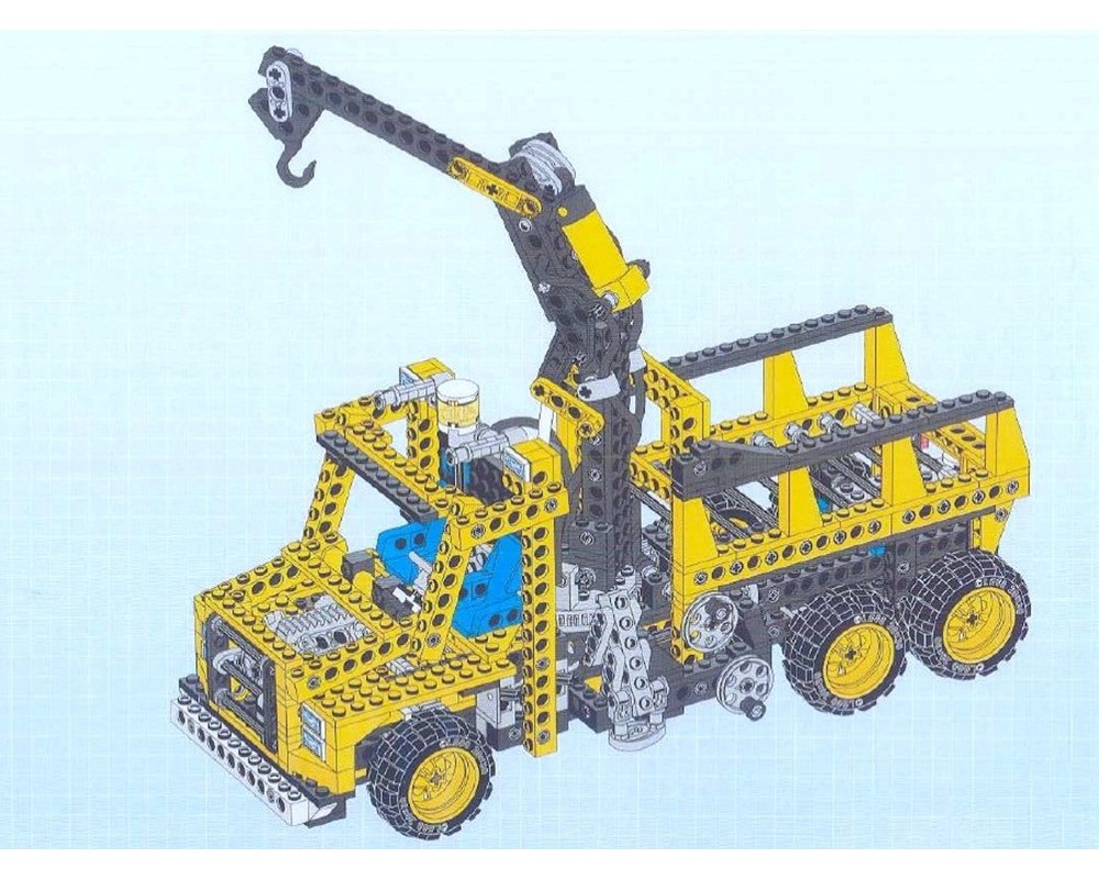 LEGO Set 8460-1-b1 Pneumatic Hook-Lift Truck (1995 Technic