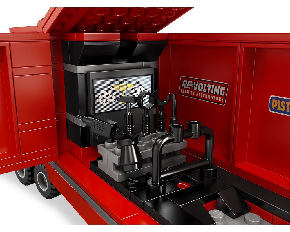 LEGO Set 8486-1 Mack's Team Truck (2011 Cars) Rebrickable - Build with LEGO