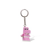 Pink Hippo Key Chain