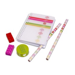 Classic Stripes Stationery Set (Pink)