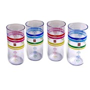 Classic Stripes Plastic Tumblers
