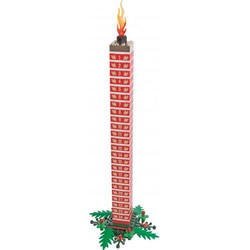 Build your own Holiday Countdown Candle
