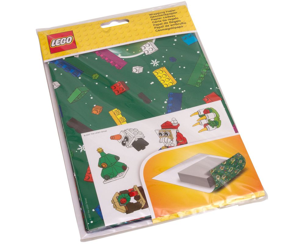 NEW 1 Lego Minifig GIFT WRAP WRAPPING PAPER - Series Minifig 2 Sheets tags  Xmas 