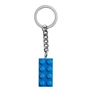 Bright Light Blue Brick Key Chain