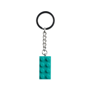 Dark Turquoise Brick Key Chain