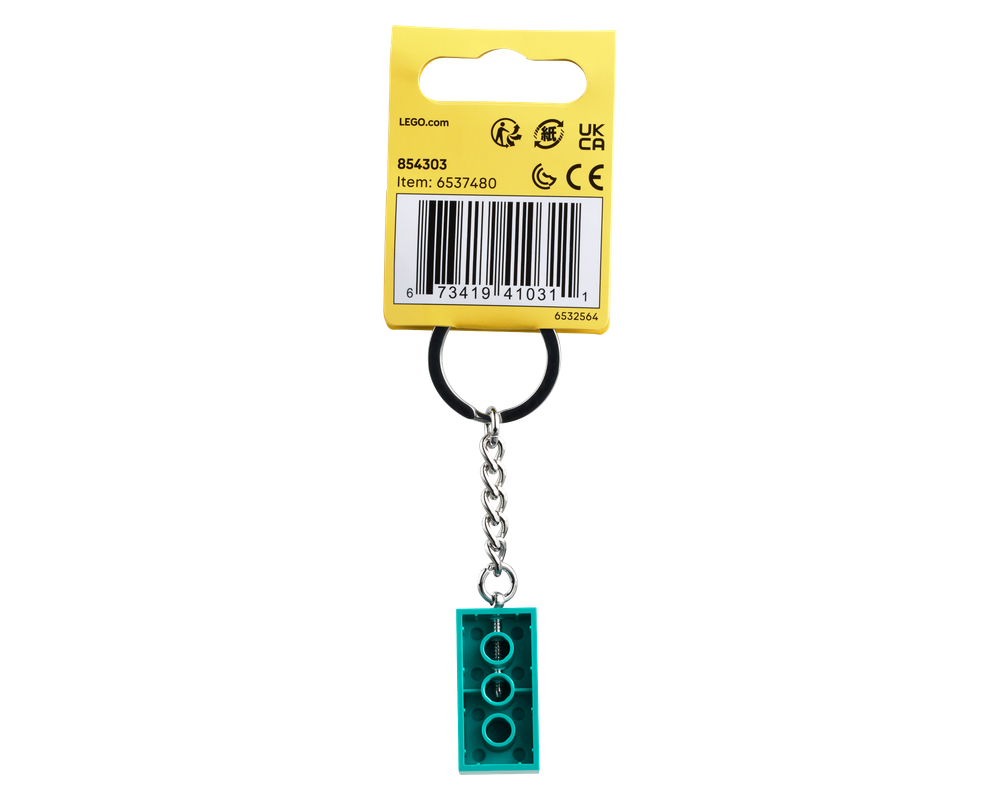 LEGO Set 854303-1 Dark Turquoise Brick Key Chain (2025 Gear > Key Chain ...