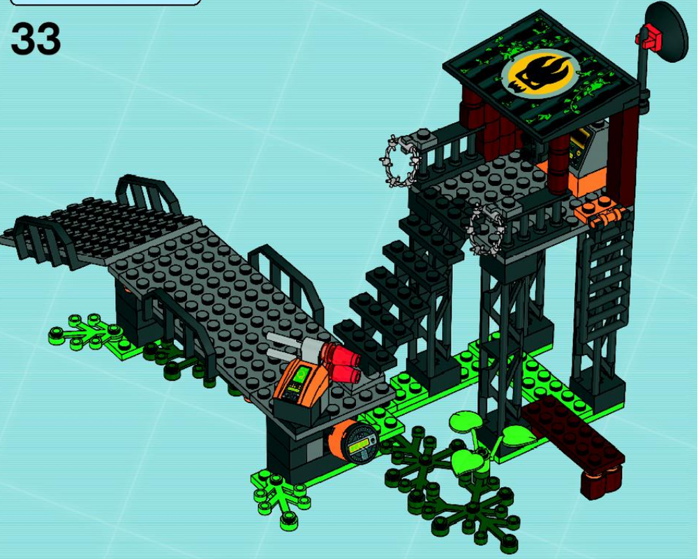LEGO 8632-1-s2 Swamp Raid Base (2008 Agents) | Rebrickable - Build with LEGO