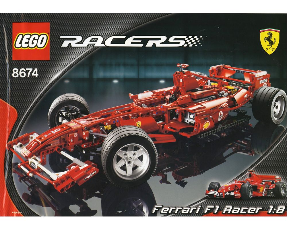 Rejse tiltale melodrama Beloved LEGO Set 8674-1 Ferrari F1 Racer 1:8 (2006 Racers > Ferrari) | Rebrickable  - Build with LEGO