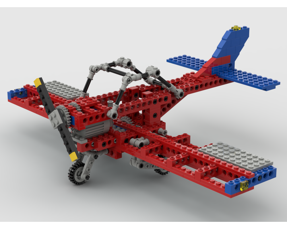 LEGO 8889-1-c10 Propeller Plane (1984 Technic Expert Builder) Rebrickable - Build with LEGO