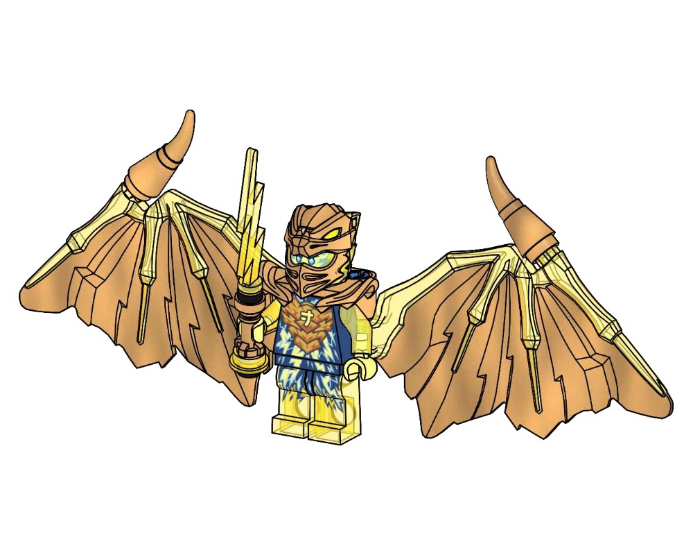 LEGO Set 892302-1 Golden Dragon Jay (2023 Ninjago