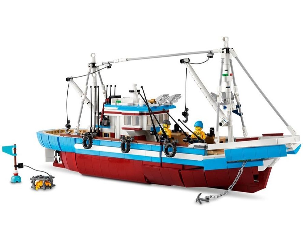LEGO Set 910010-1 Great Fishing Boat (2021 BrickLink Designer Program)