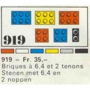 31 bricks with 2, 4 and 6 studs