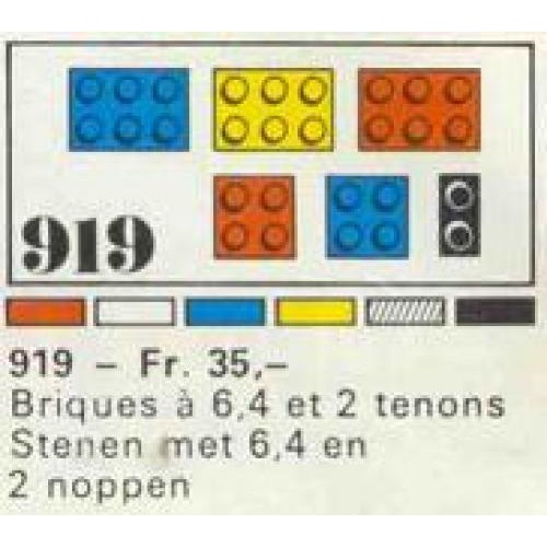 31 bricks with 2, 4 and 6 studs