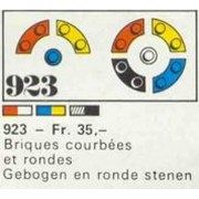 50 bricks, curved and round
