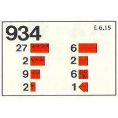 Roof Bricks, 45 Degrees (set 934-1)
