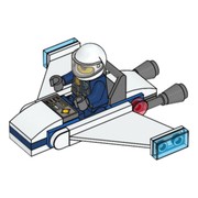 Police Officer and Jet