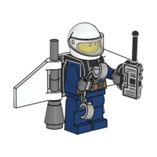 Police Officer with Jetpack (set 951904-1)