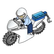 Policeman & Motorbike