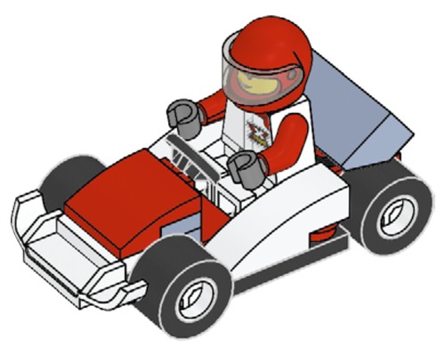 Dirk Drifter's First Racing Car