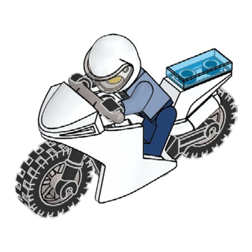 Policeman & Motorcycle