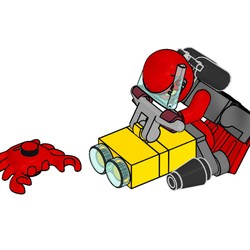 Diver and Crab
