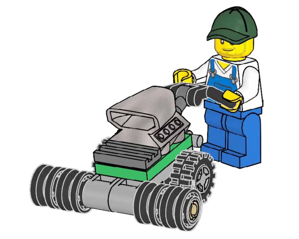 LEGO Set 952404-1 Lawn Mower (2024 City > Farm) | Rebrickable - Build ...