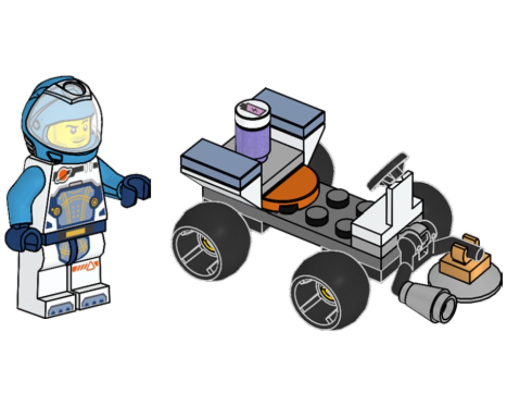 LEGO Set 952407-1 Astronaut with Quad (2024 City