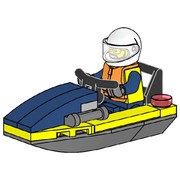 Policeman with Jetboat