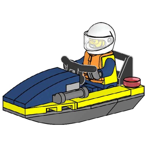 Policeman with Jetboat