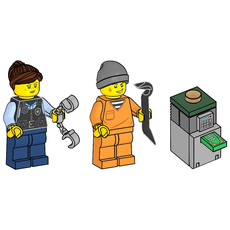 Police Officer and Criminal (set 952501-1)