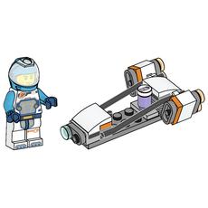 Astronaut and Spaceship (set 952504-1)