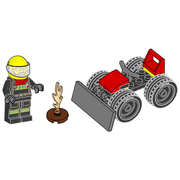 Firefighter with Bulldozer