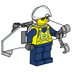 Policeman with Jetpack