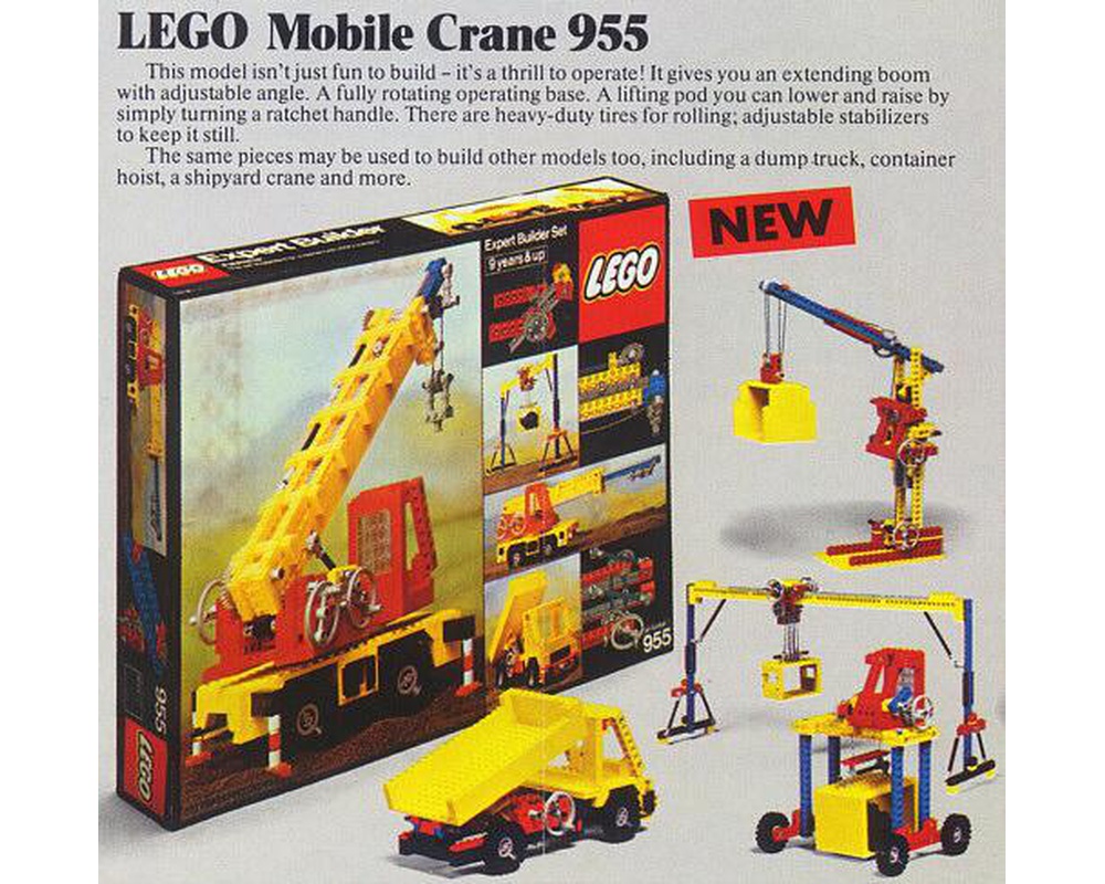 Monet retning mikro LEGO Set 955-1 Mobile Crane (1979 Technic > Expert Builder) | Rebrickable -  Build with LEGO