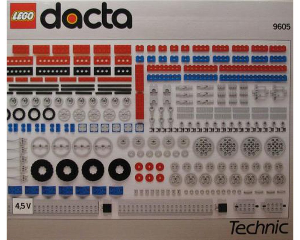 Bliv sur Ekstremt vigtigt efterfølger LEGO Set 9605-1 4.5V Technic Resource Set (1990 Educational and Dacta >  Technic > Supplemental) | Rebrickable - Build with LEGO