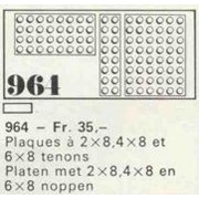 10 building plates 2 x 8, 4 x 8, 6 x 8