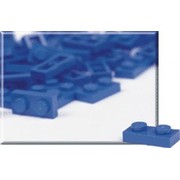 1 x 2 Blue Plates (Pack of 100)