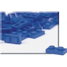 1 x 2 Blue Plates (Pack of 100) (set 970009-1)