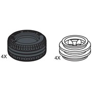 Small Lawn Tire & Hub (4 tires 4 hubs)